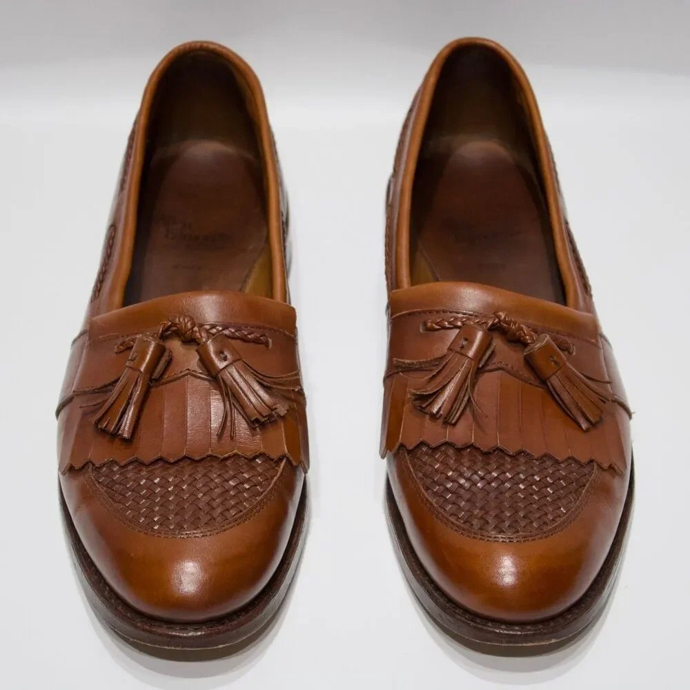 Allen Edmonds Cody Brown Leather Tassel Loafer Made in USA Men Size 11.5A Narrow
